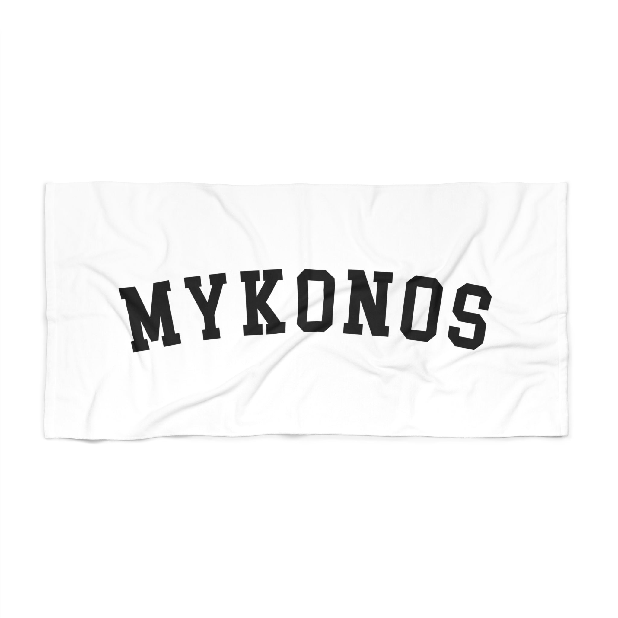 Mykonos Collegiate Series Beach Towel — Premium Oversized | BY CHARLES