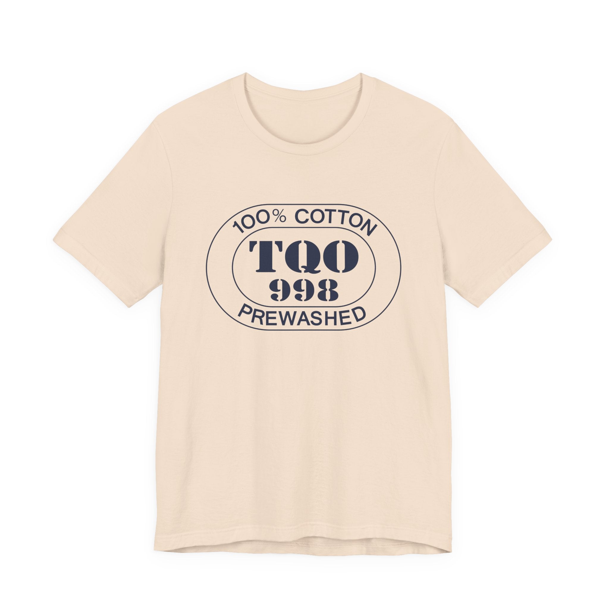 Tulum Airport Oval tee in soft cream, front view