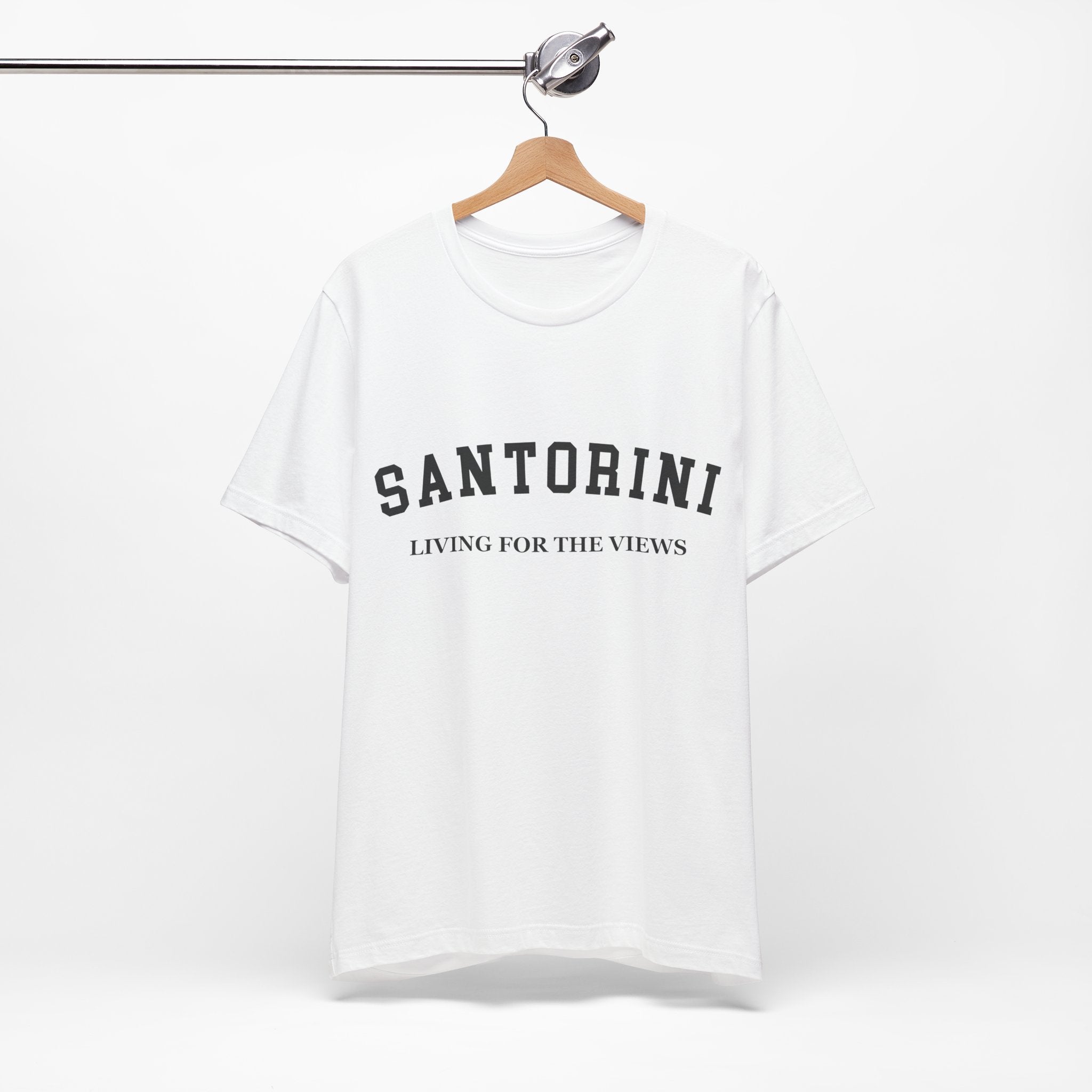 Santorini Collegiate — 100% Cotton Premium Unisex T-Shirt | BY CHARLES