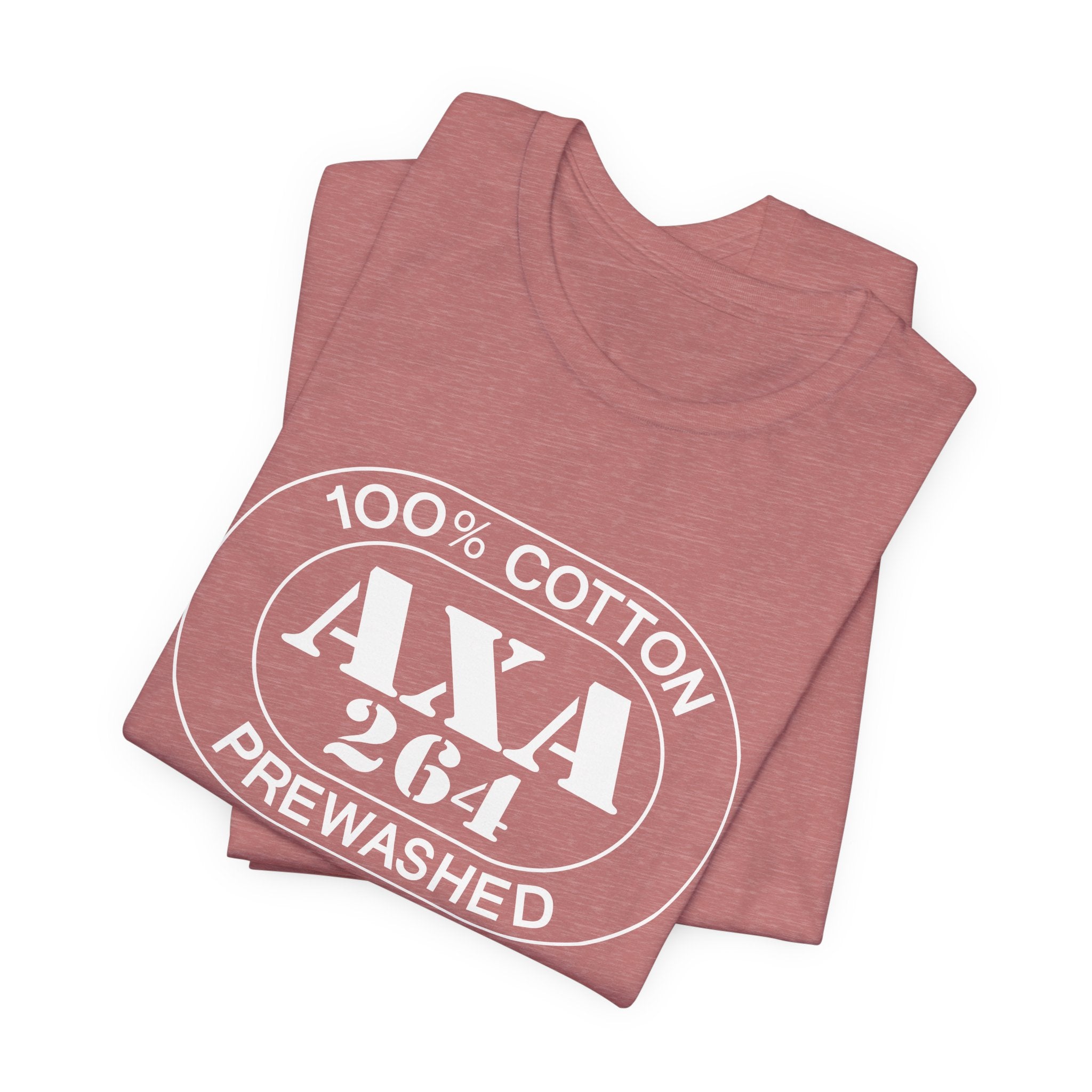 Anguilla Airport Oval tee in heather mauve, alternate view