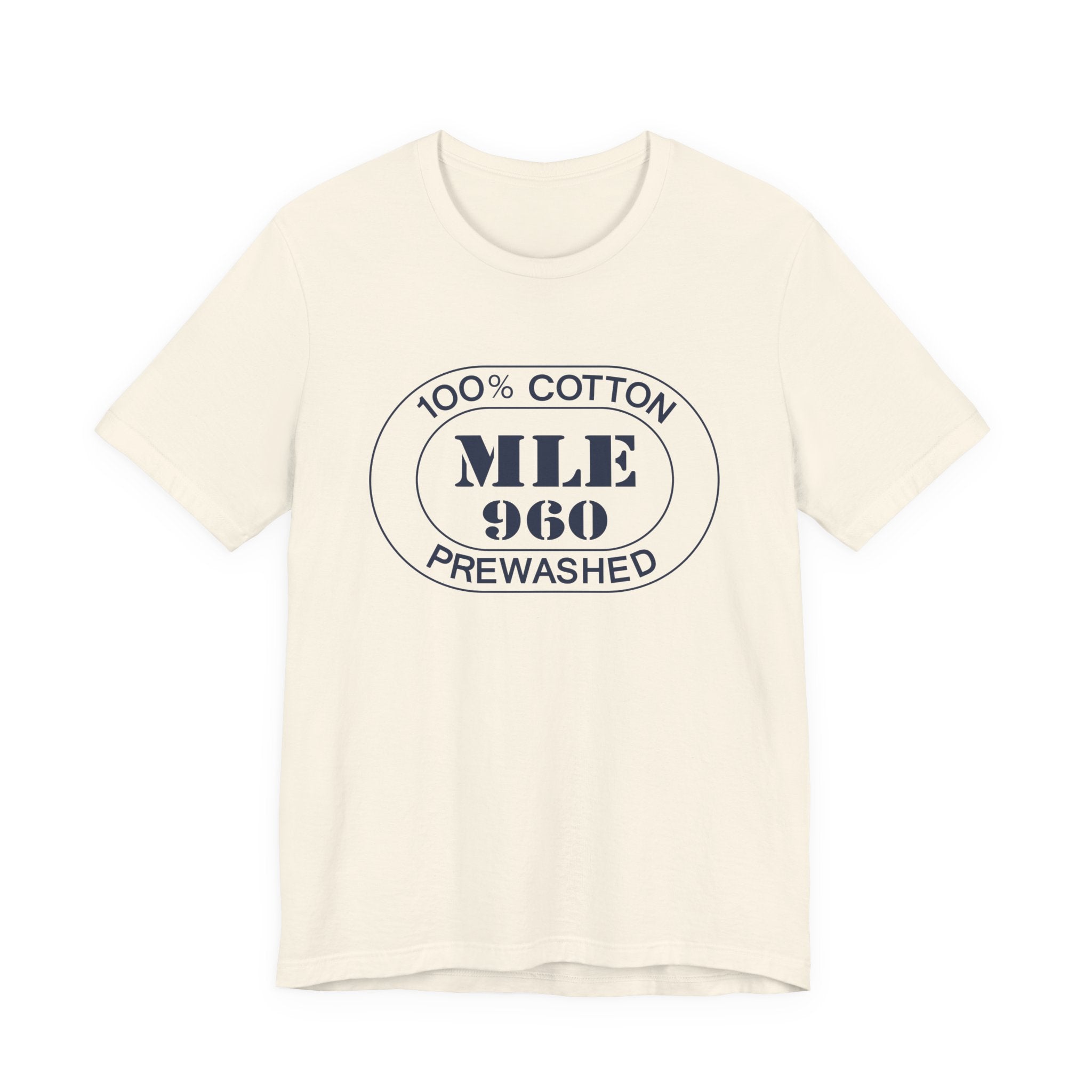 Maldives Airport Oval tee in natural, front view