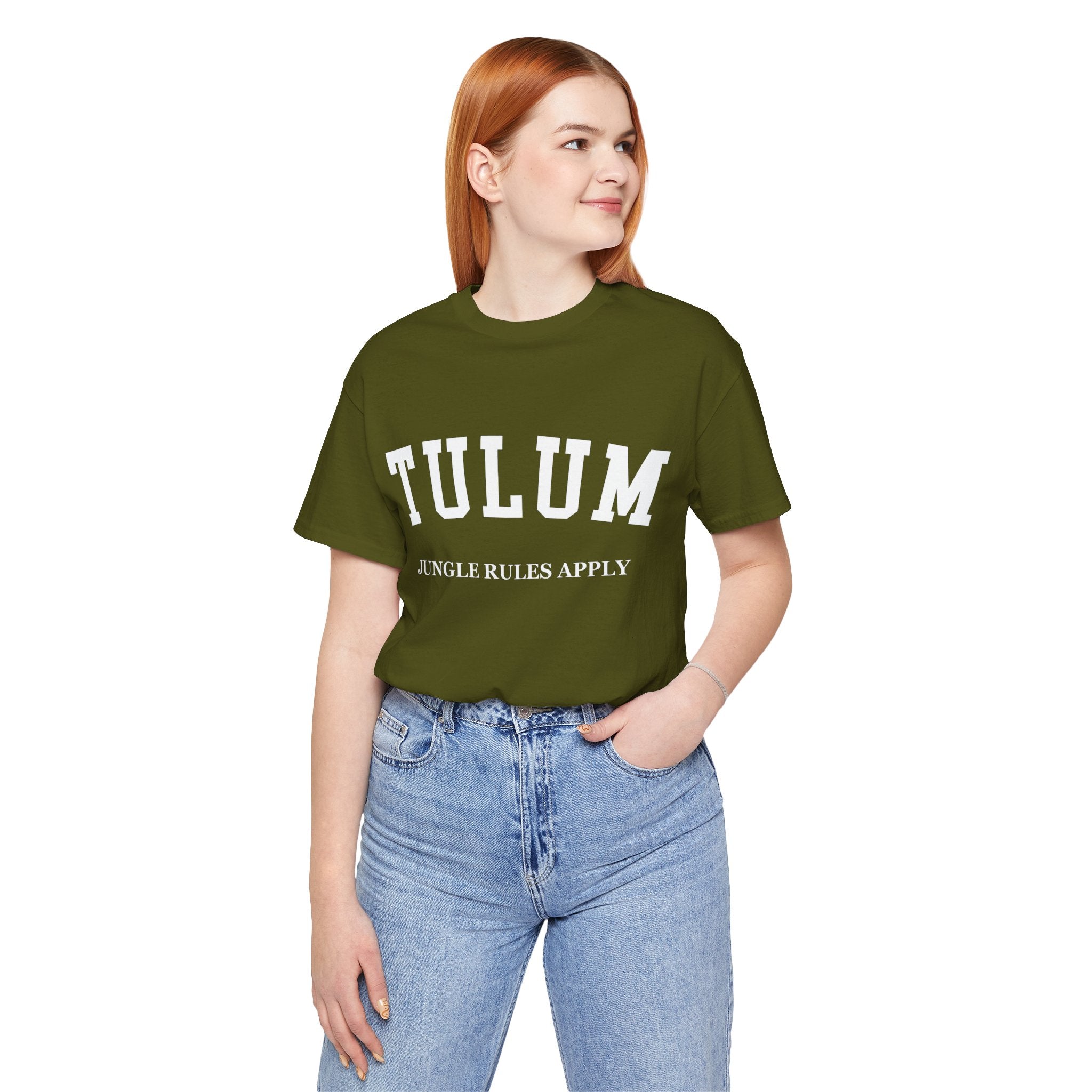 Tulum Collegiate — 100% Cotton Premium Unisex T-Shirt | BY CHARLES