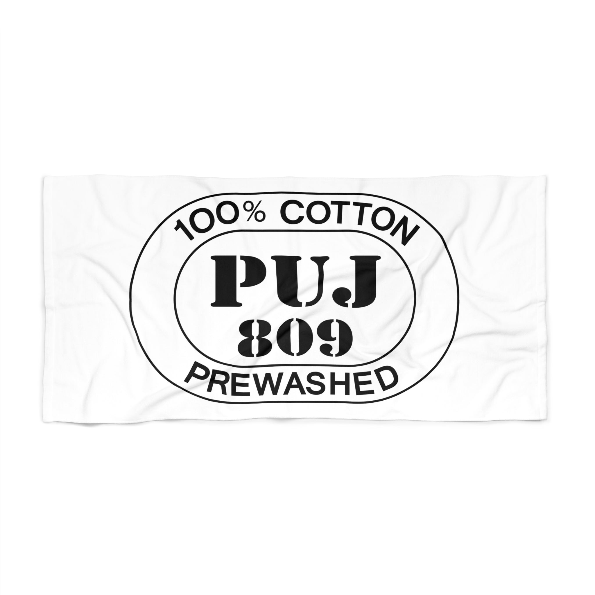 Punta Cana Airport Oval Beach Towel — Premium Oversized | BY CHARLES