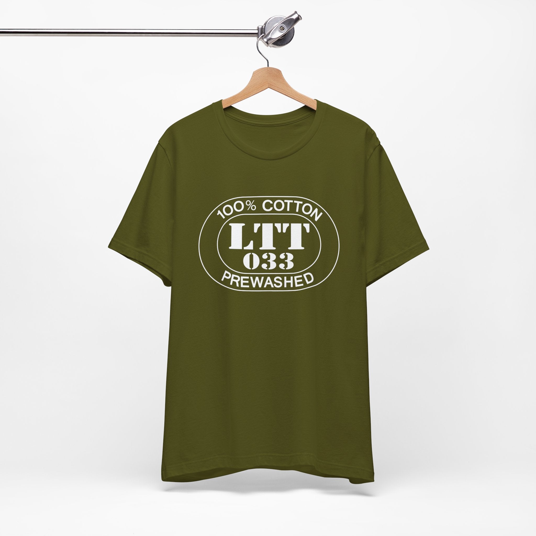 St. Tropez Airport Oval tee in olive, alternate view