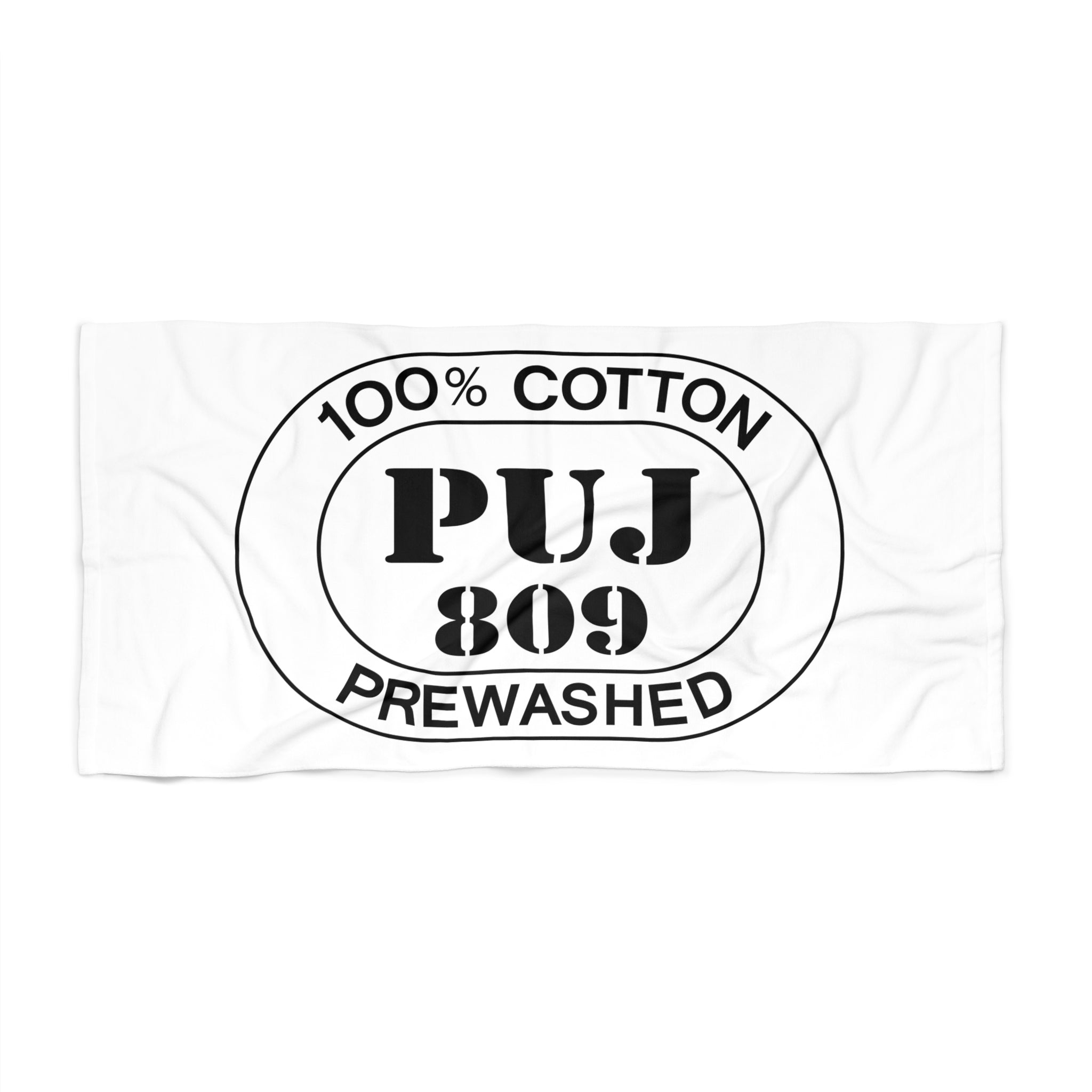 Punta Cana Airport Oval Beach Towel — Premium Oversized | BY CHARLES