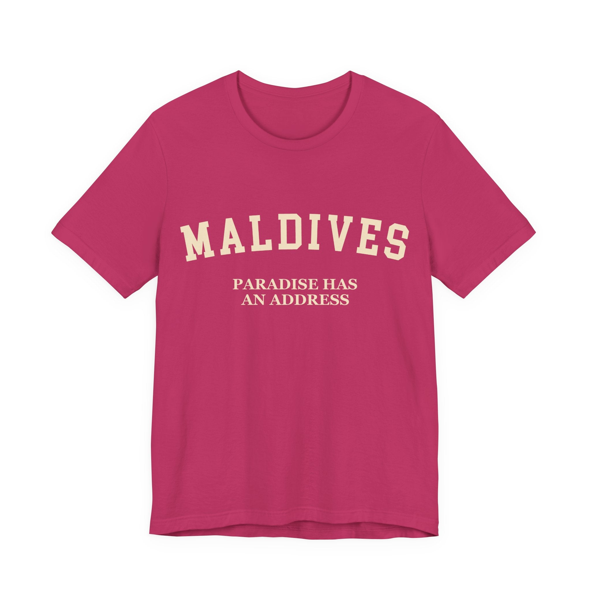 Maldives Collegiate — 100% Cotton Premium Unisex T-Shirt | BY CHARLES