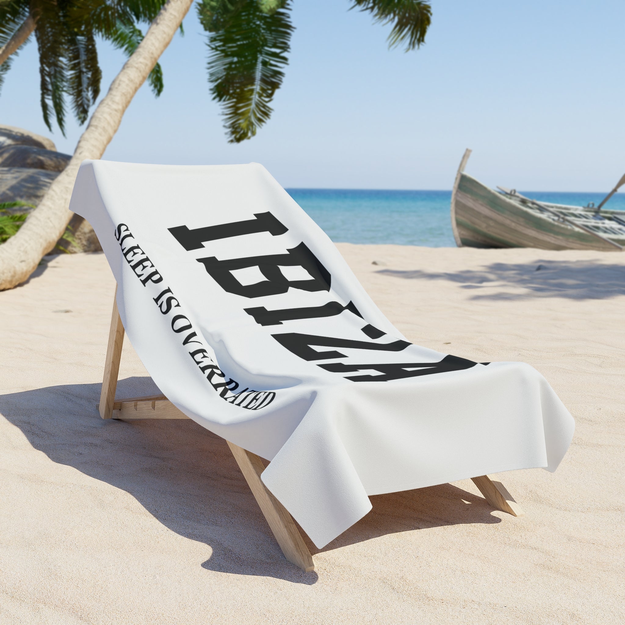 Ibiza Slogan Series Beach Towel — Premium Oversized | BY CHARLES
