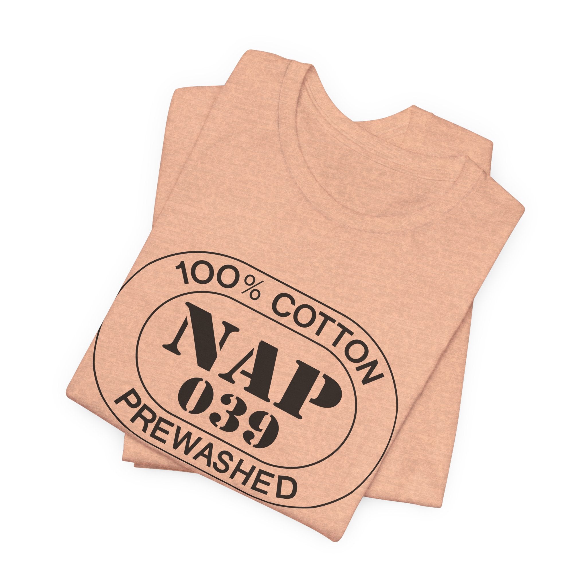 Positano Airport Oval tee in heather peach, alternate view