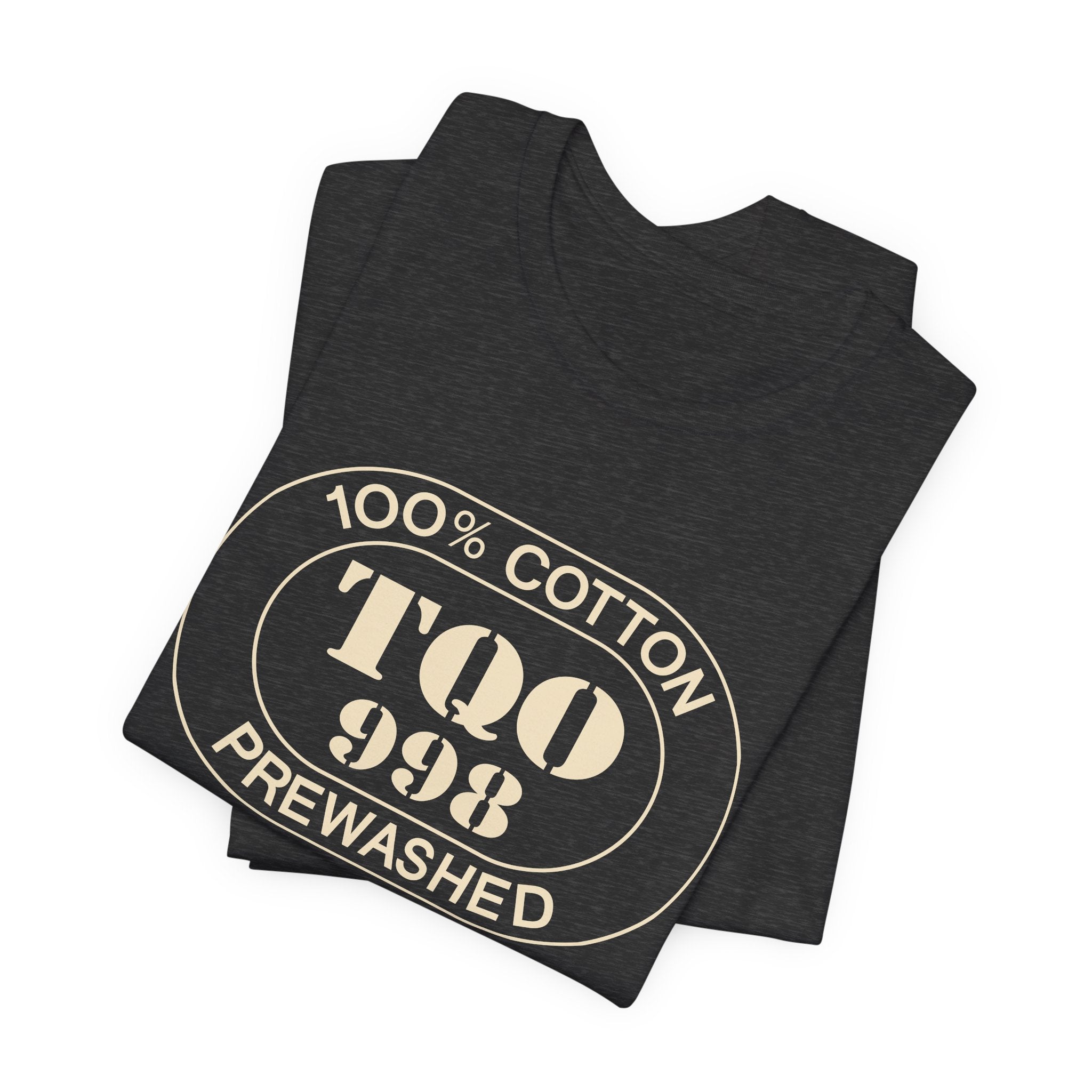 Tulum Airport Oval tee in dark grey heather, alternate view