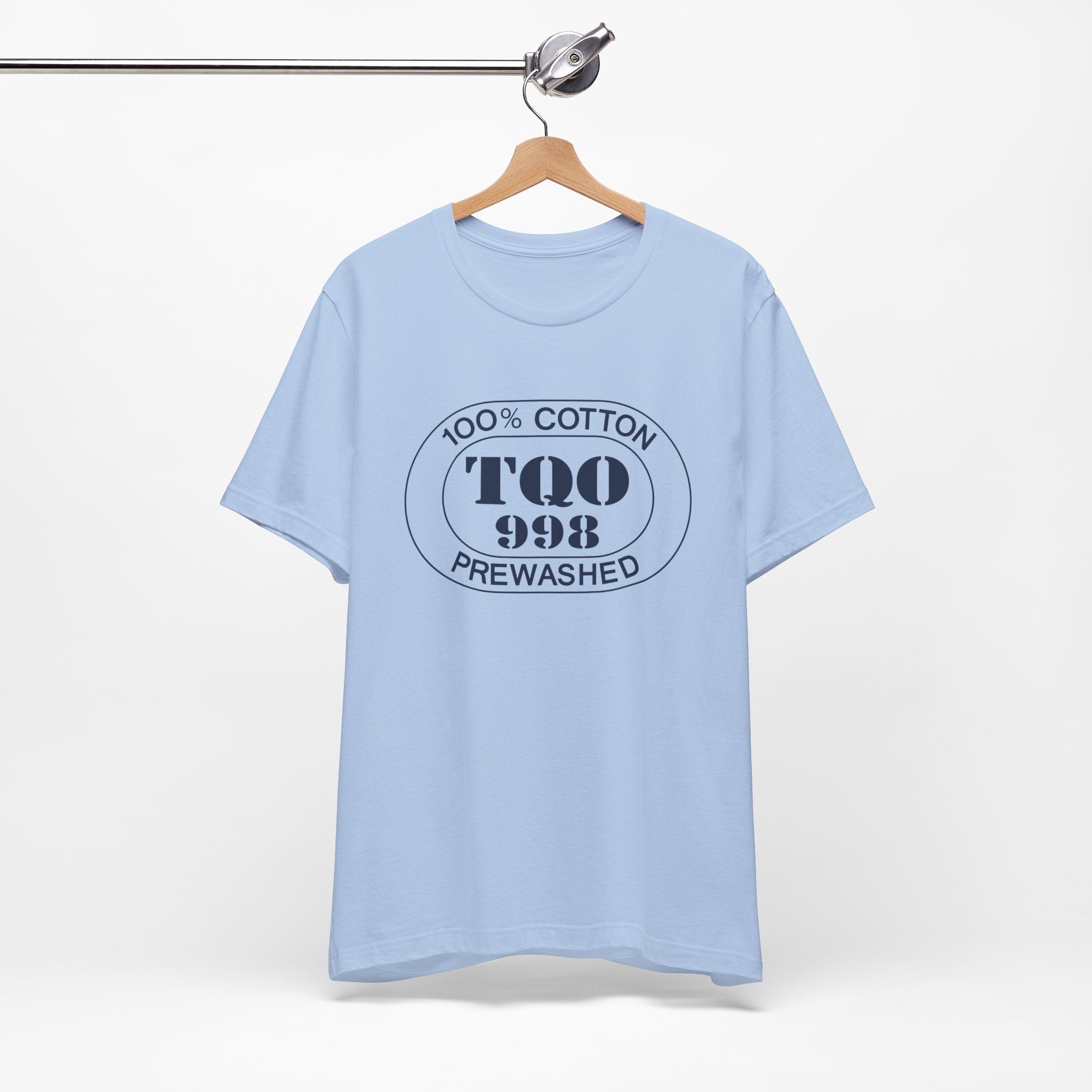 Tulum Airport Oval tee in baby blue, alternate view