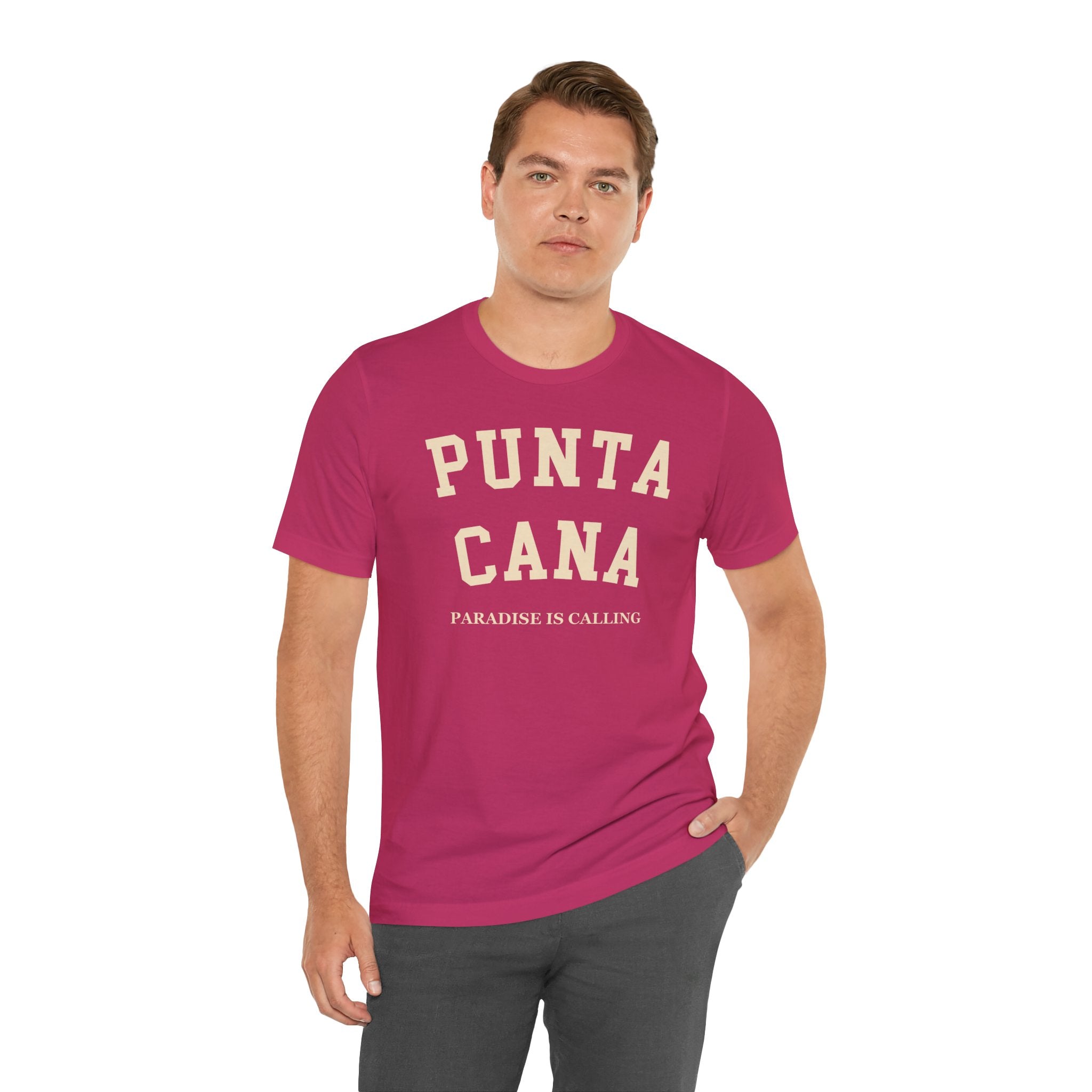 Punta Cana Collegiate — 100% Cotton Premium Unisex T-Shirt | BY CHARLES