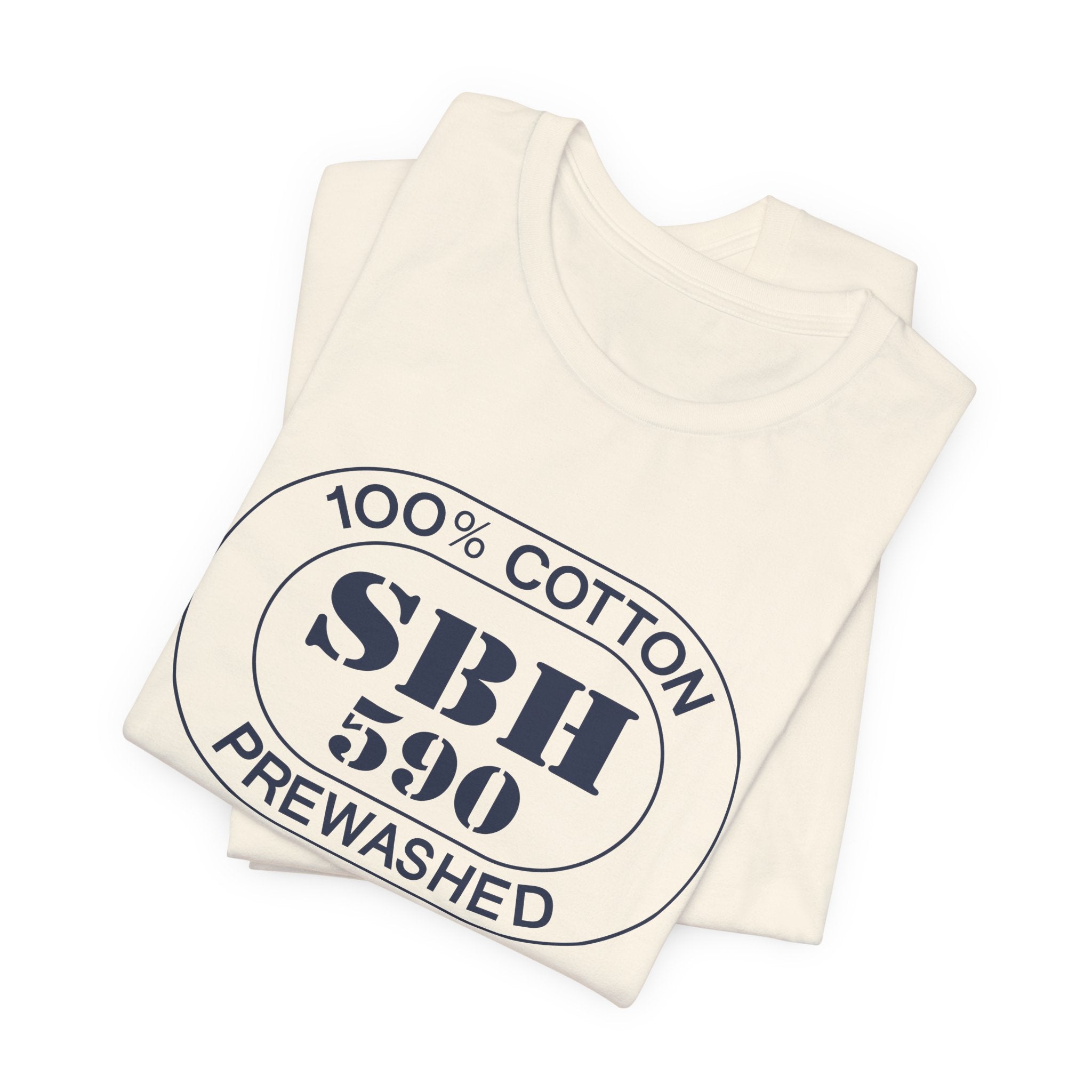 St. Barts Airport Oval tee in natural, alternate view