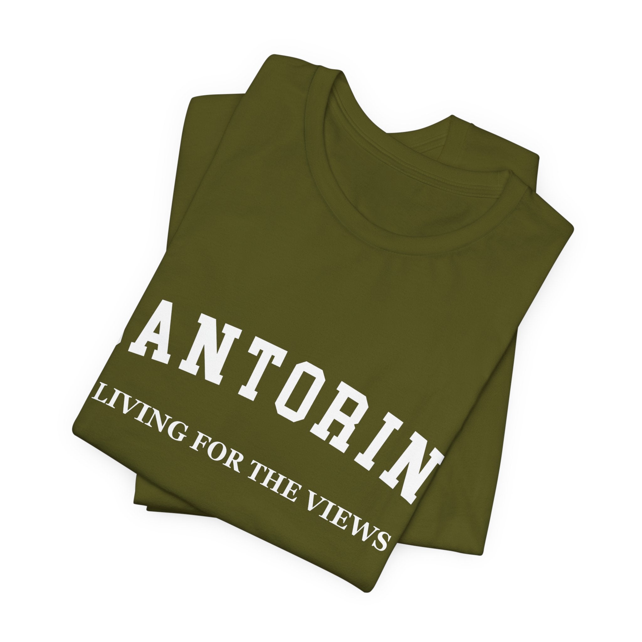 Santorini Collegiate — 100% Cotton Premium Unisex T-Shirt | BY CHARLES