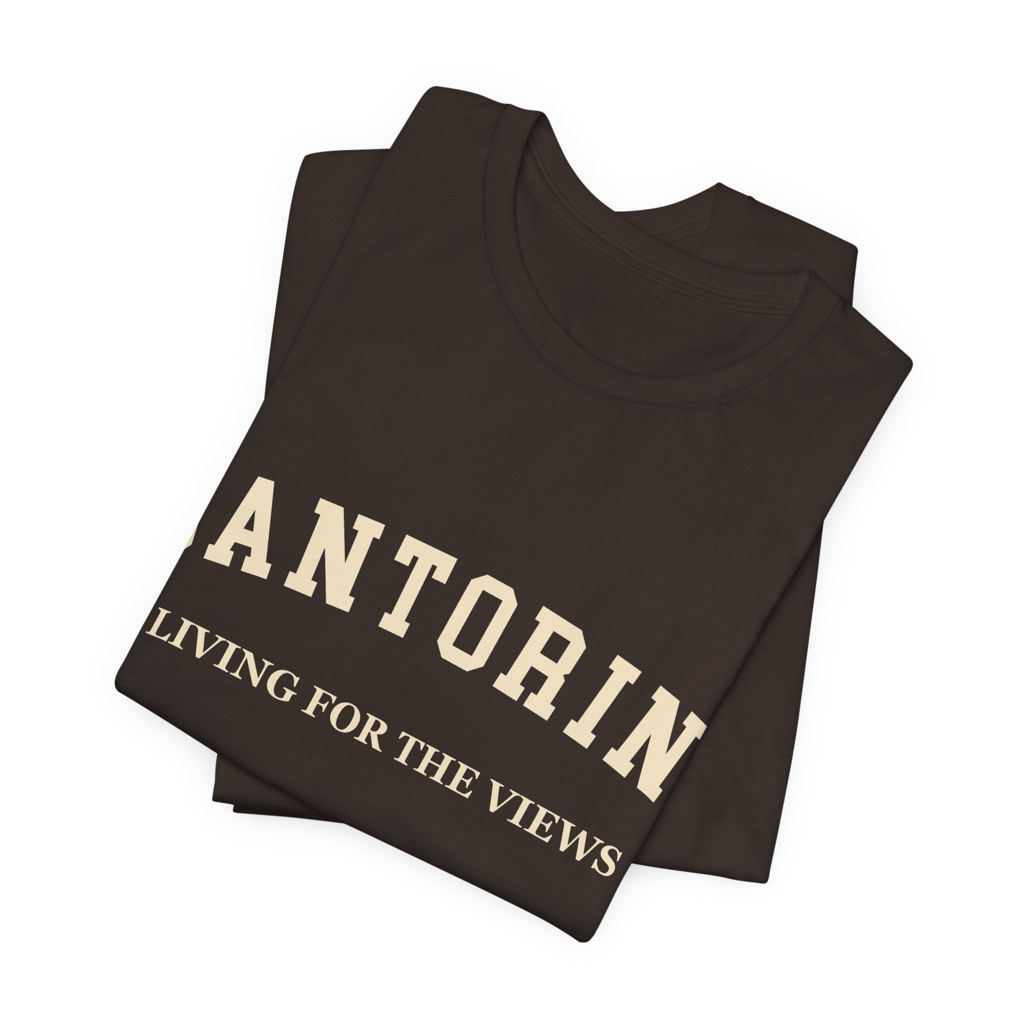 Santorini Collegiate — 100% Cotton Premium Unisex T-Shirt | BY CHARLES