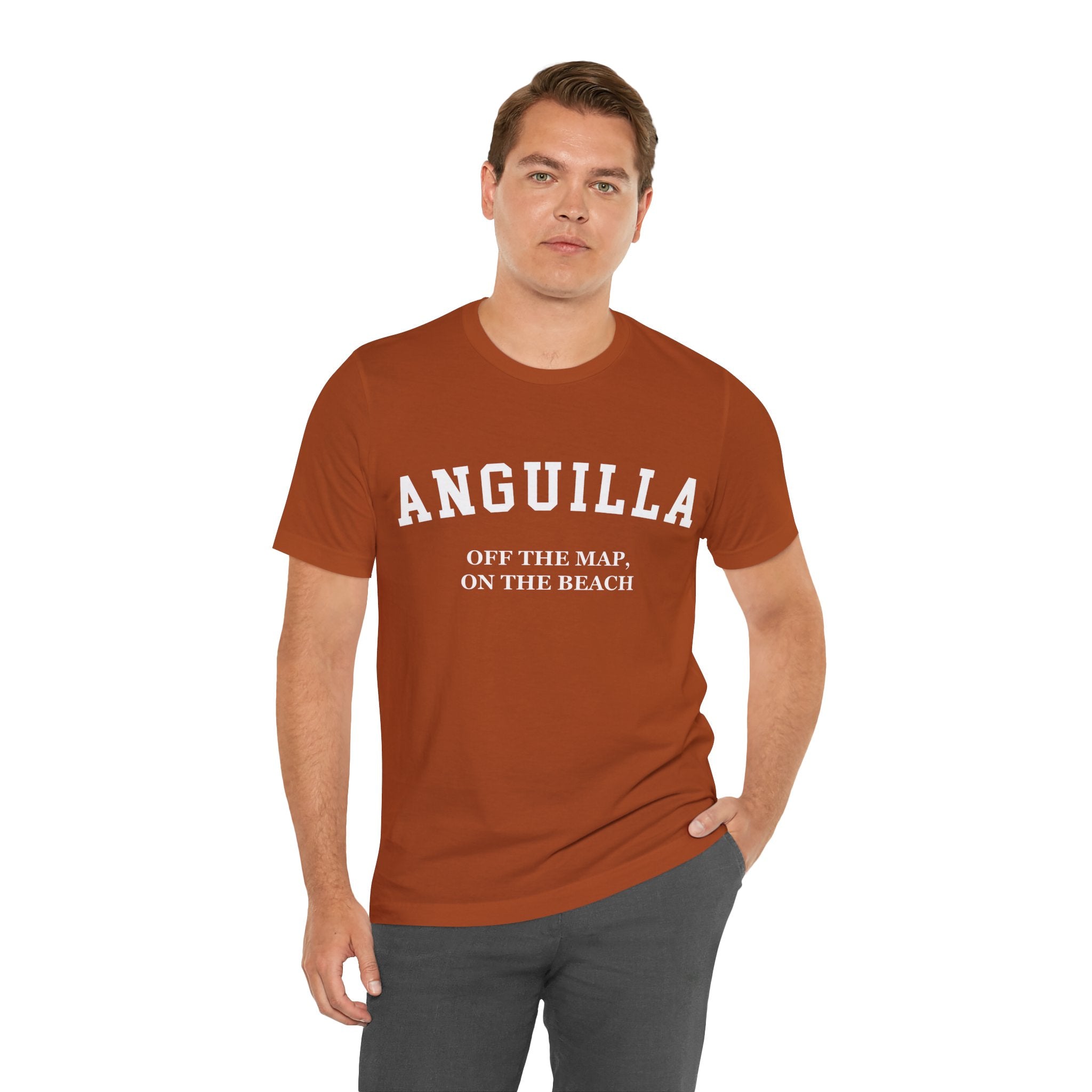 Anguilla Collegiate — 100% Cotton Premium Unisex T-Shirt | BY CHARLES